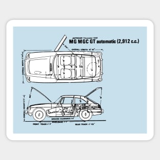 MGC GT - road test data Sticker